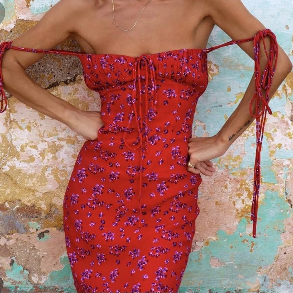 Rat and boa fia dress